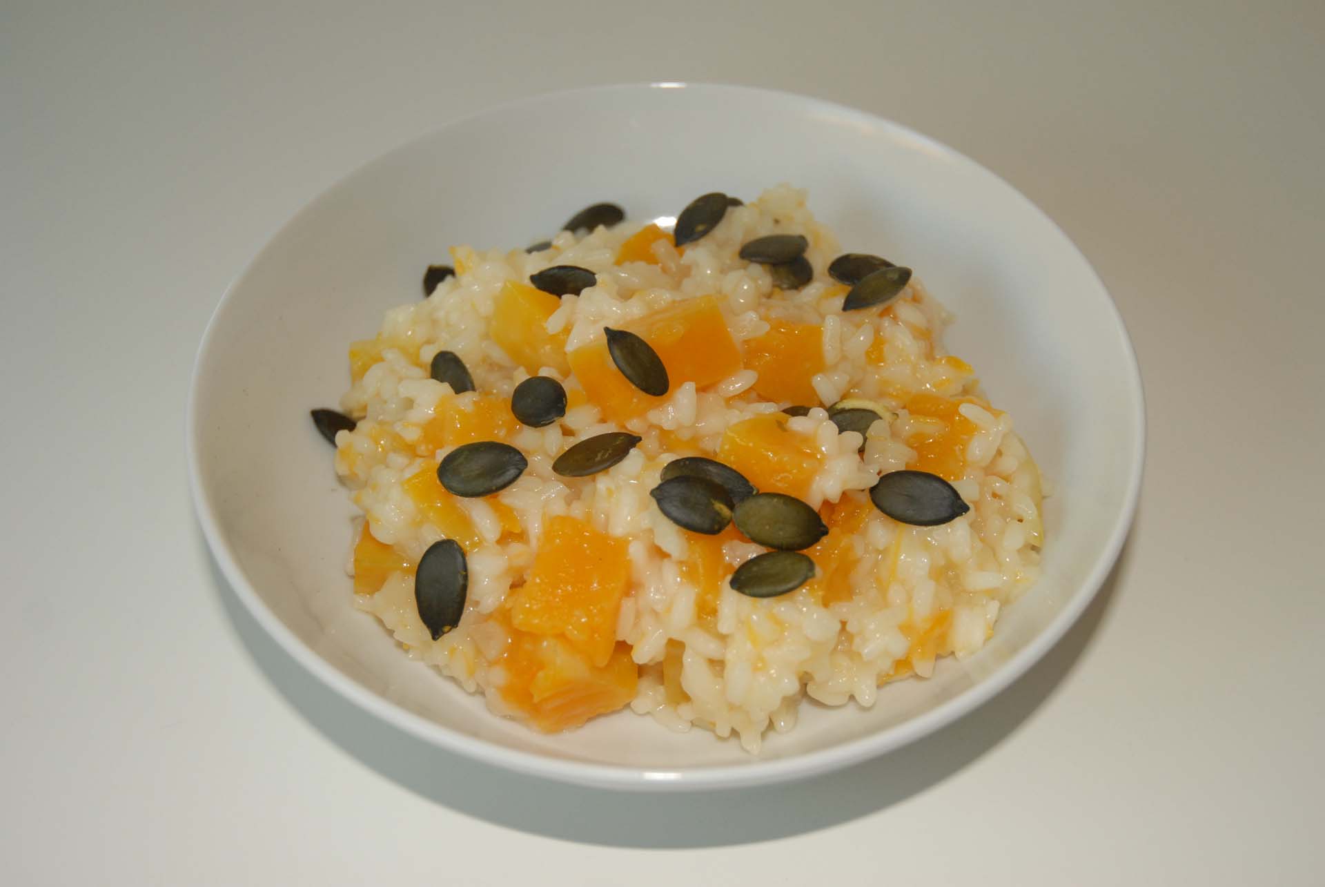 Kürbis-Risotto mit Honig und Zimt